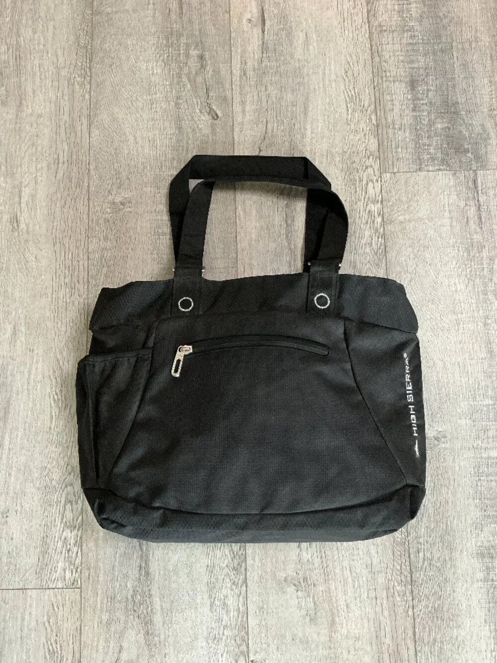 High Sierra Black Laptop Carryall Tote Work Office Travel Computer Bag